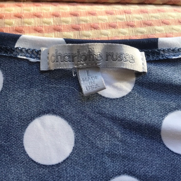Charlotte Russe Polka Dot Top - Picture 6 of 6